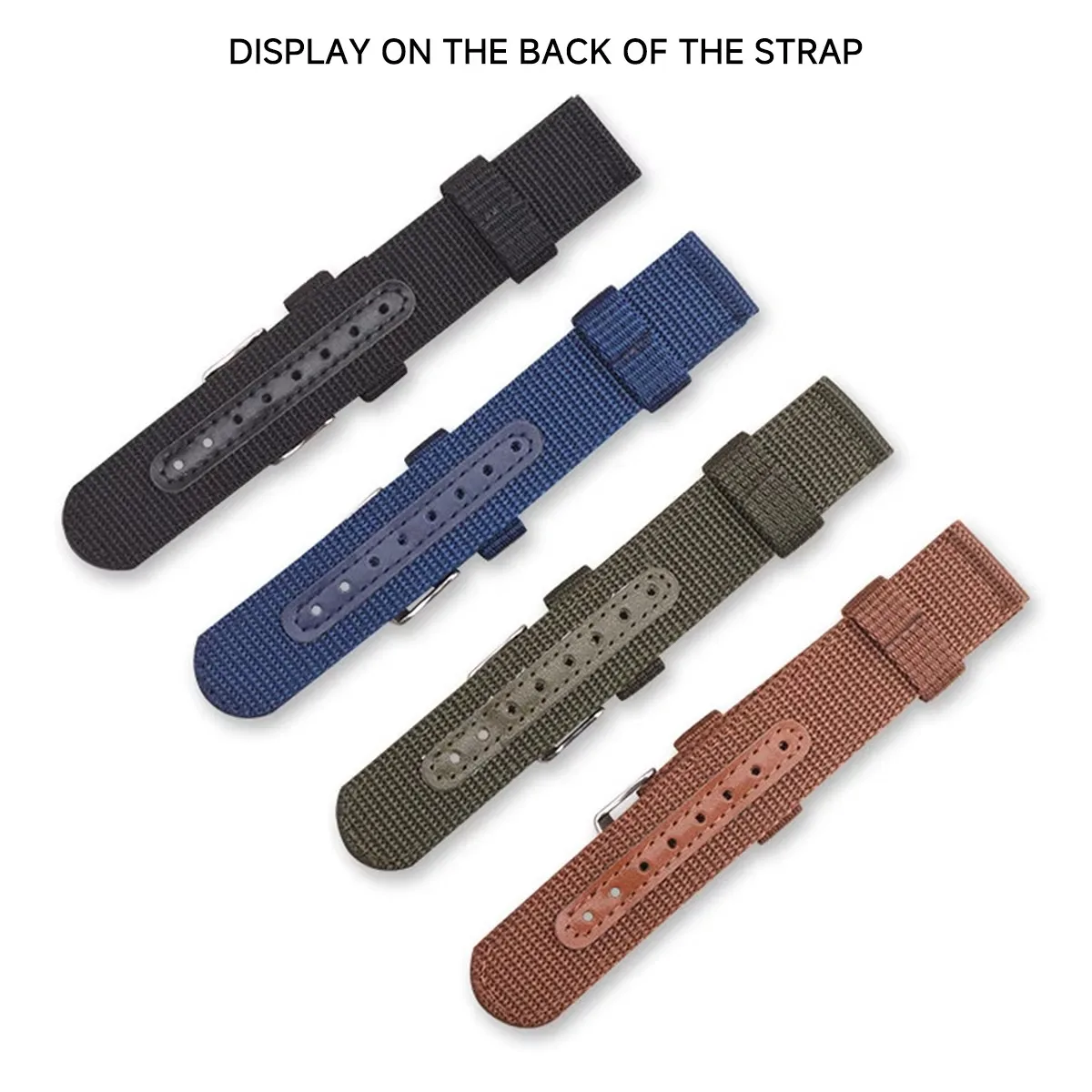 Canvas Strap Watch - Hochwertiges Nylon-Canvas-Uhrenarmband, gewebter weicher Gürtel, Universal-Armband