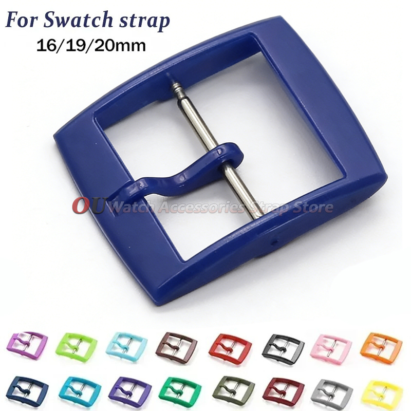 Silicone Band Women - 1 Stück Kunststoff-Uhrenverschluss 16 19 20mm