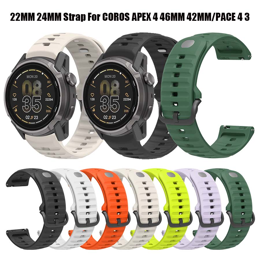 Silicone Watch Band 22Mm - Für COROS APEX 4 46mm 42mm