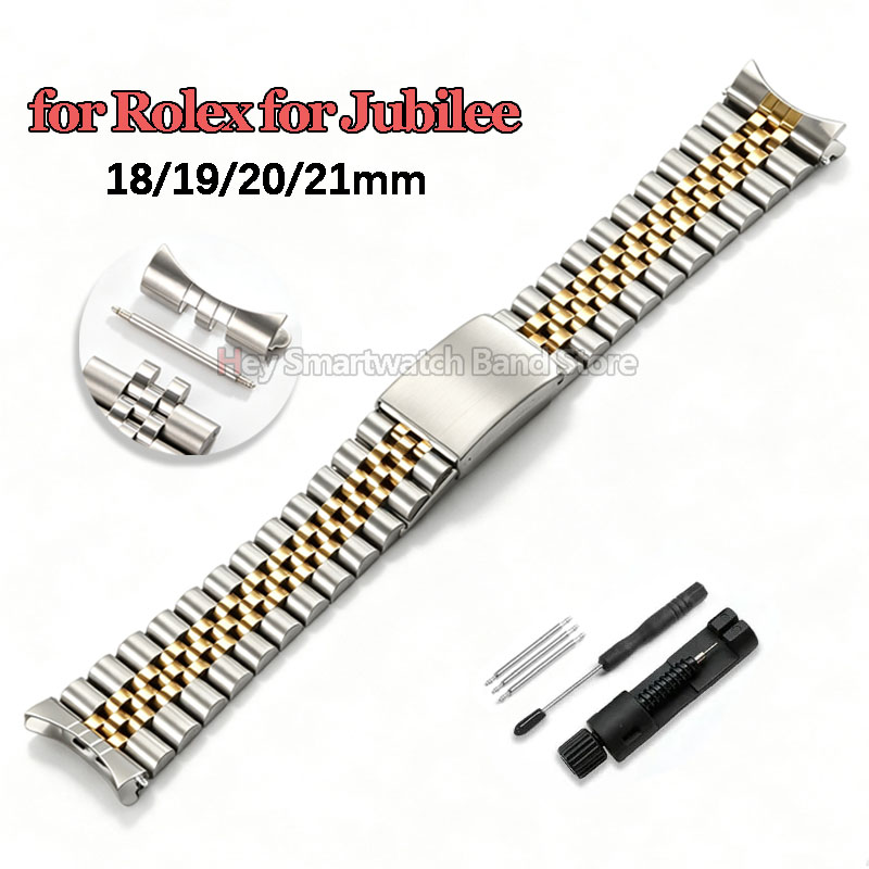 Rolex Watch Datejust - Gebogenes Uhrenarmband für Rolex DATEJUST, Jubilee