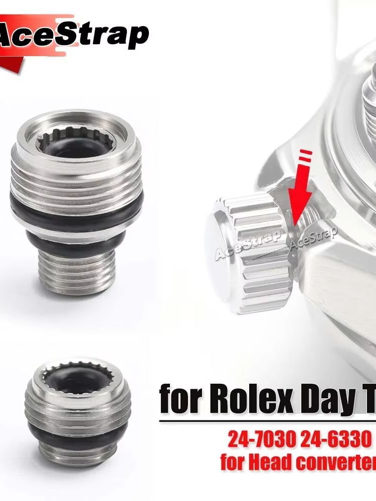 Rolex Watch Daytona - 1/3 Stück 1 Set Ersatz-Edelstahl-Uhrengehäuse-Kronenrohr für
