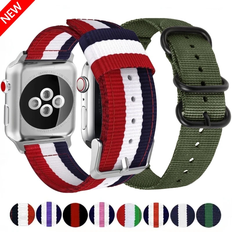 Canvas Strap Watch - Nylon-Canvas-Armband für Apple Watch 10, 9,
