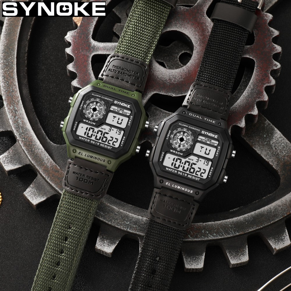 Synoke Outdoor Militär Digital – Canvas Strap Watch Bewertung und Preis