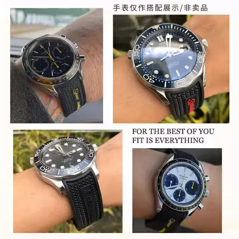 Neu-Gummi-Silikon-Armband für  – Omega Watch Speedmaster Bewertung und Preis