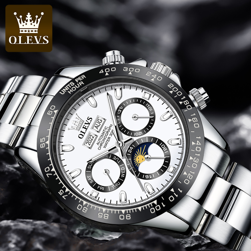 OLEVS 6654 Luxus-Herrenuhr, Ch – Rolex Watch Daytona Bewertung und Preis