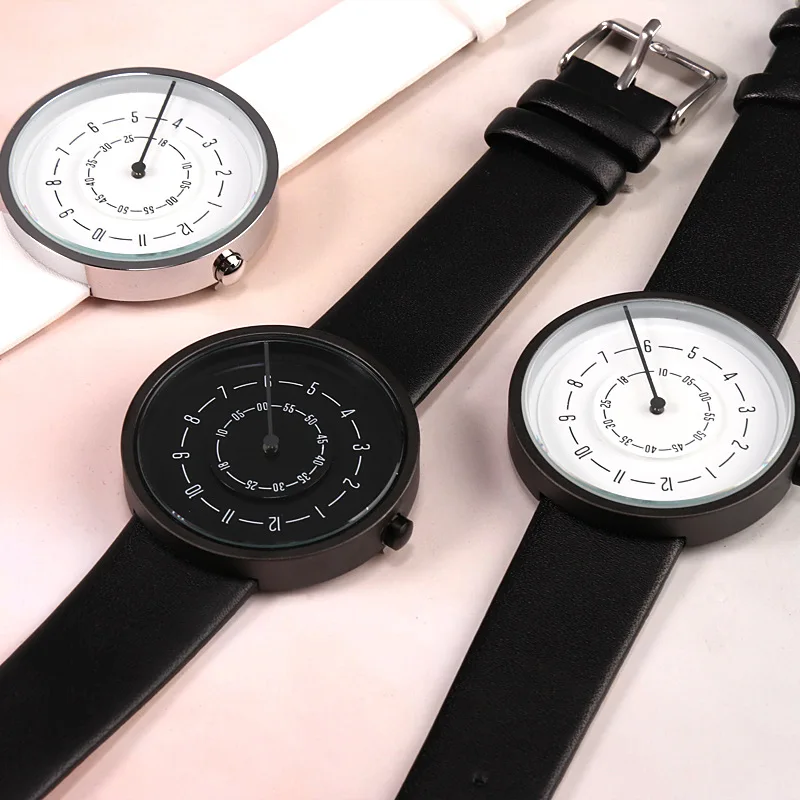 2020 kreative Uhren Mode Einfa – Leather Watch Band Men Bewertung und Preis