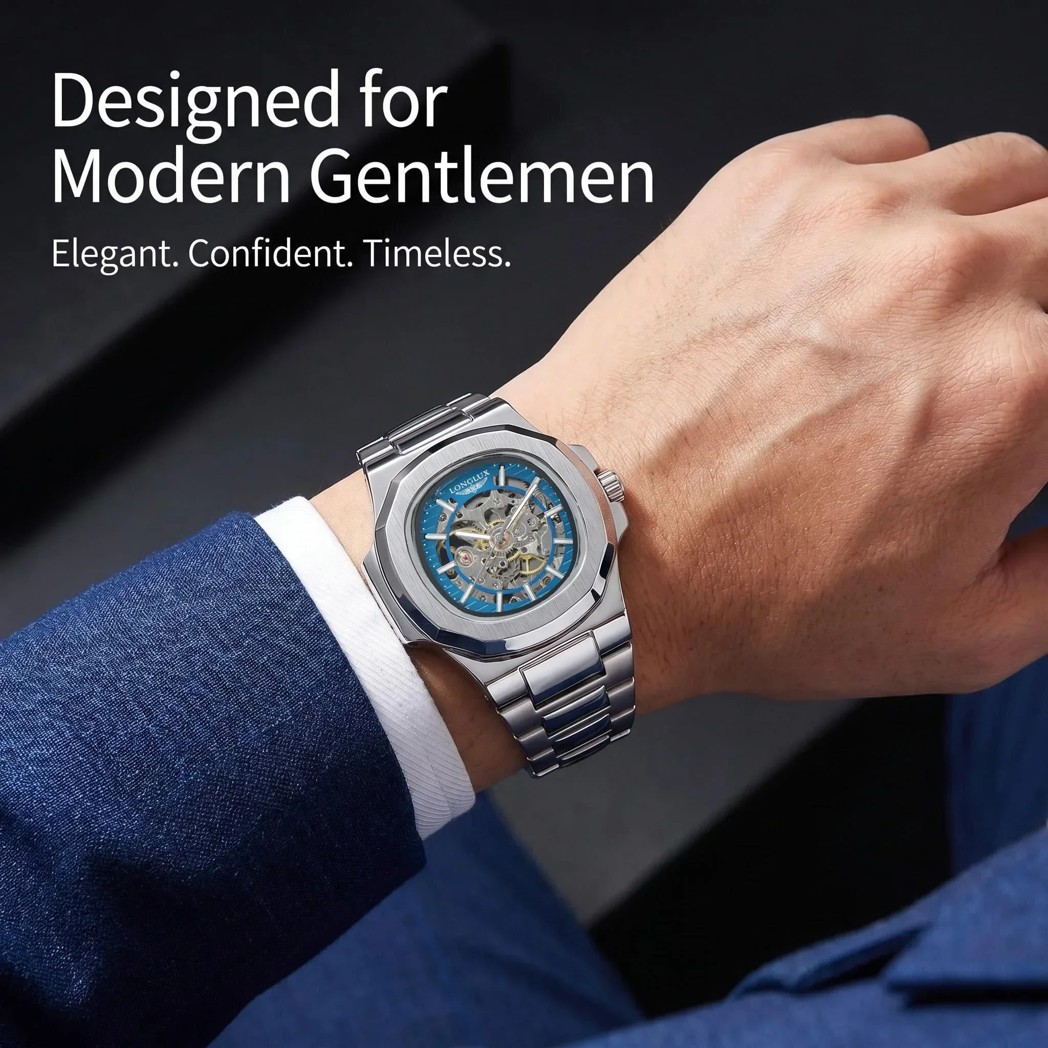 LONGLUX Herren Automatische Me – Seiko Watch 5 Sports Bewertung und Preis
